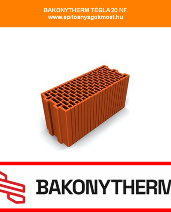 BAKONYTHERM TÉGLA 20 N+F 60 db/raklap