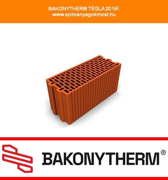 BAKONYTHERM TÉGLA 20 N+F 60 db/raklap