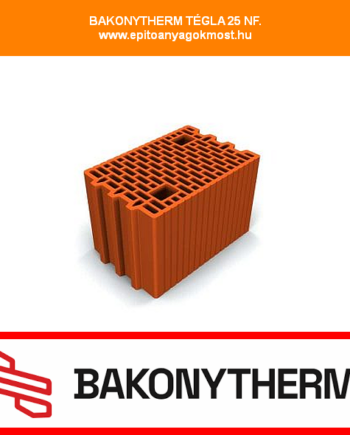 BAKONYTHERM TÉGLA 25 N+F 60 db/raklap
