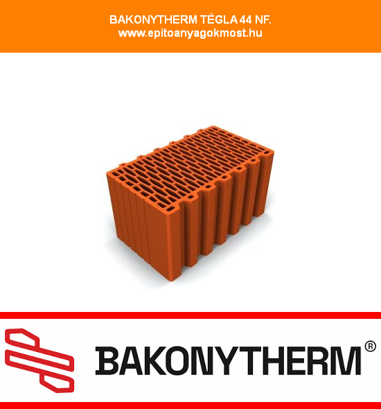 BAKONYTHERM TÉGLA 44 N+F 48 db/raklap