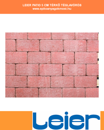 LEIER Patio antik tér és falazókő 5 cm téglavörös