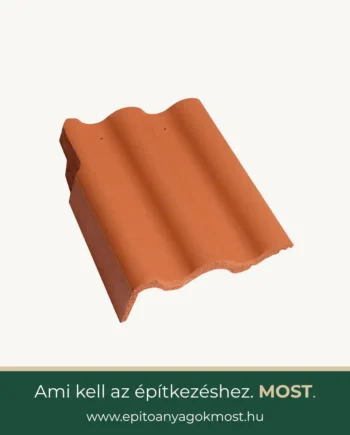 TERRÁN Synus Colorsystem szegélycserép balos Mogyoróbarna
