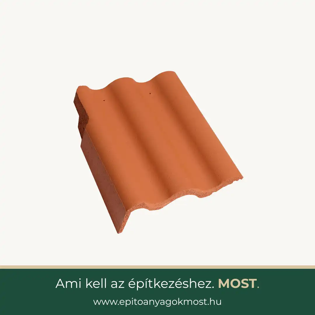 TERRÁN Synus Colorsystem szegélycserép balos Mogyoróbarna
