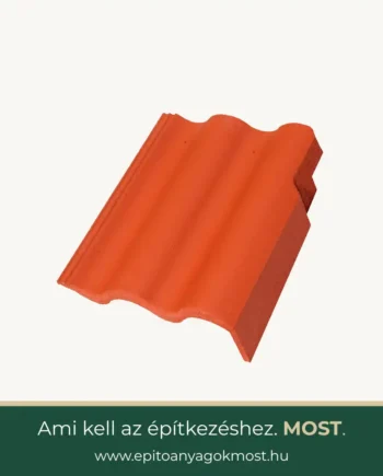 TERRÁN Synus Colorsystem szegélycserép jobbos Meggypiros