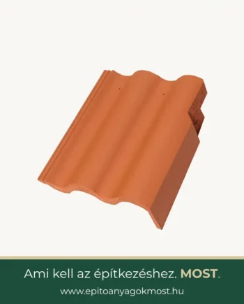 TERRÁN Synus Colorsystem szegélycserép jobbos Mogyoróbarna