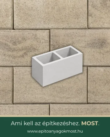 LEIER Modern Satírozott kerítéskő normálkő 40 x 20 x 20 cm Beige-barna