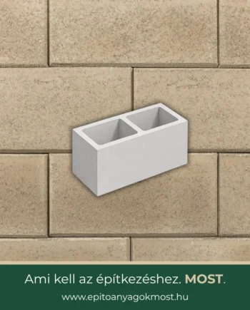 LEIER Modern Natur kerítéskő normálkő 40 x 20 x 20 cm Mokka