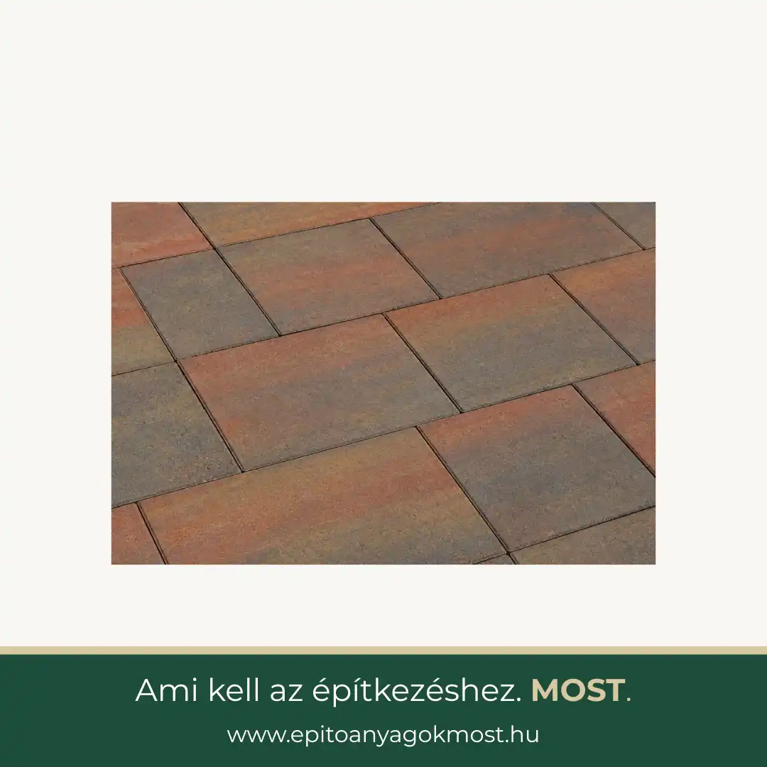 KK Beton Oslo térkő 6 cm Bronz antracit melírozott