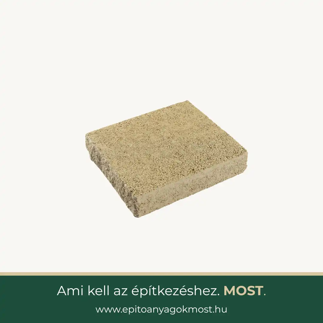LEIER KANT fedlap hasított oldaléllel 25x28x6 cm Beige