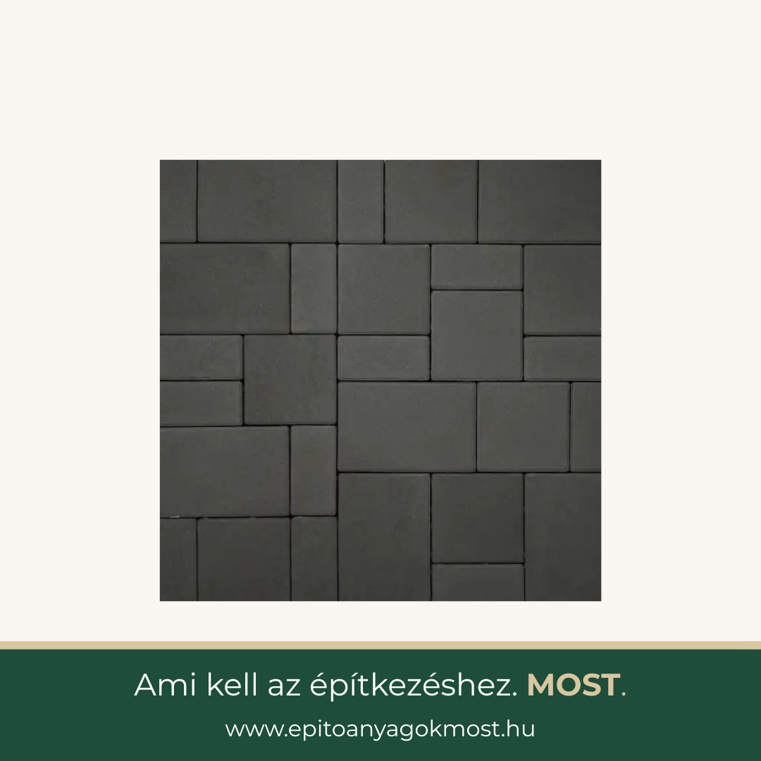 TERRÁN Urban First térkő 6 cm Antracit